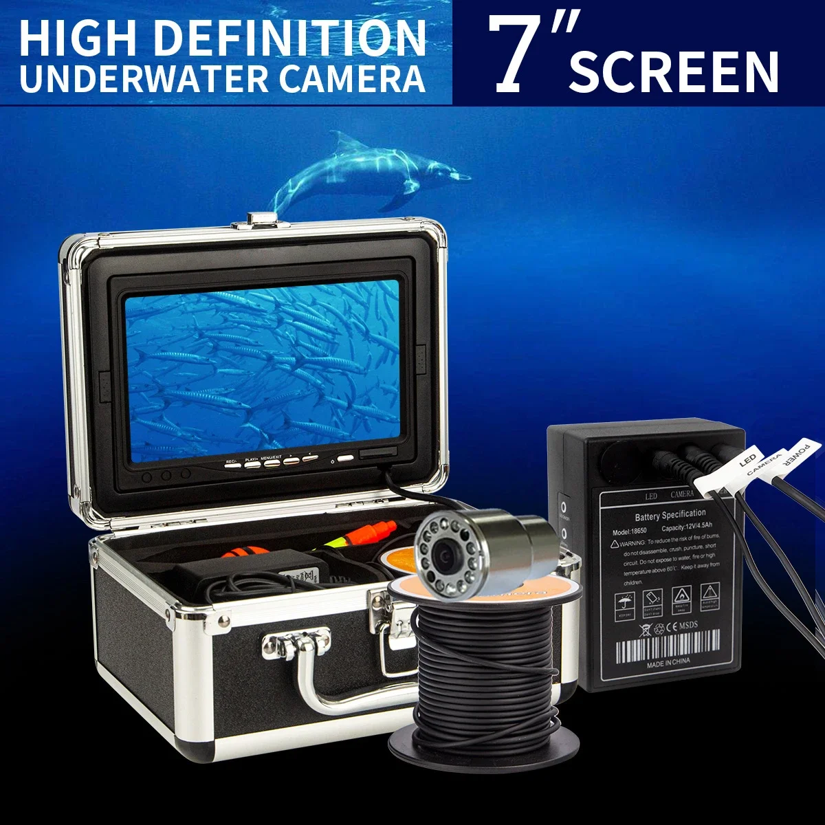 WF13 Tela LCD de 7 polegadas 1 - Fish Finder Case avaliação e preço